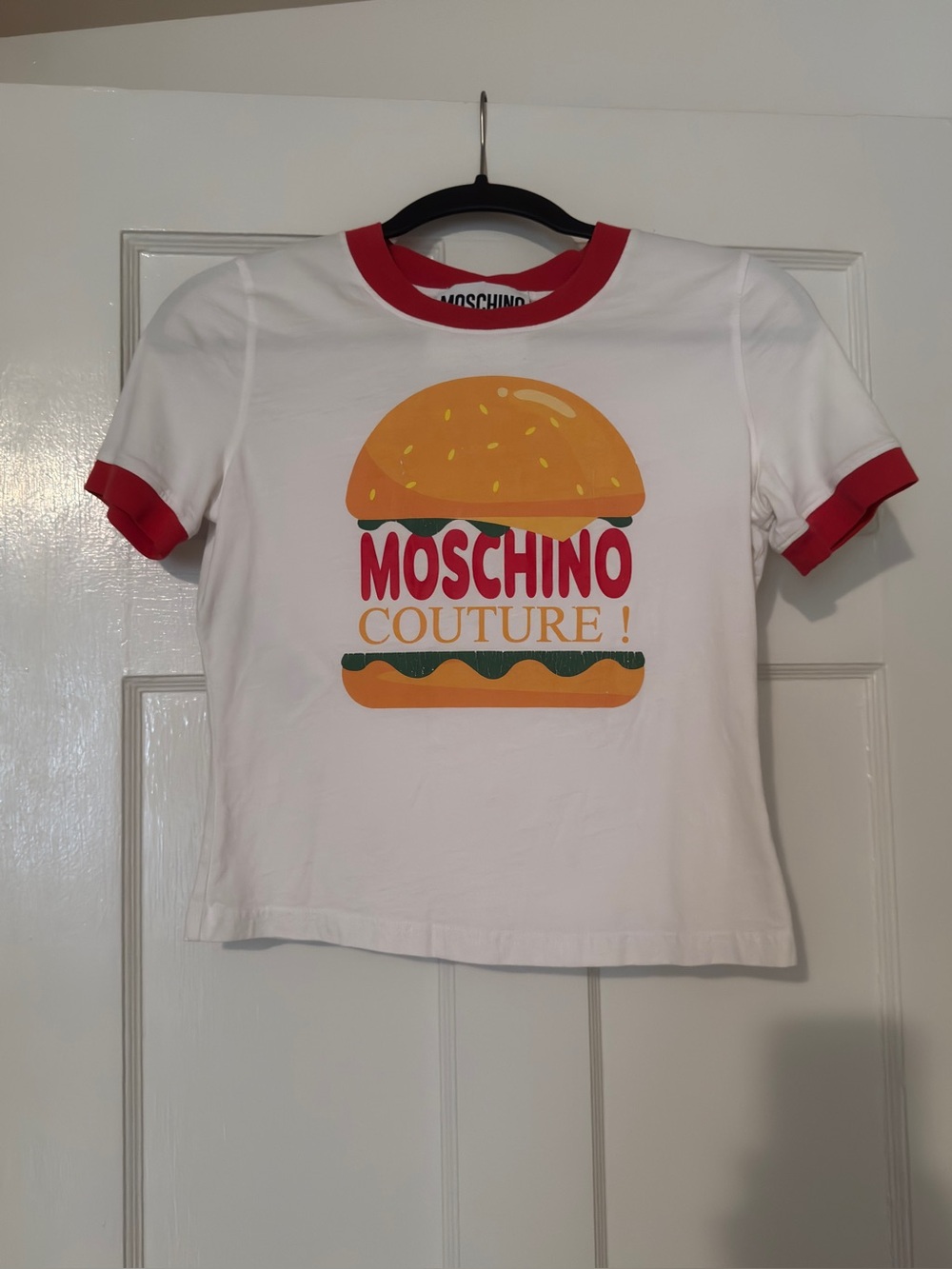 Moschino Couture Logo Printed Crewneck T-Shirt NWOT - Picture 3 of 5